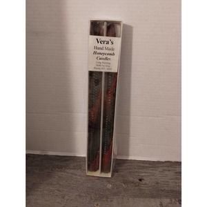 13" Vera's Handmade Honeycomb Candles Long Burning with No Drip